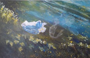 Plastic Soep acryl op doek